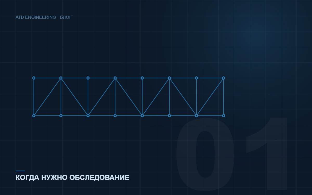 Когда нужно техническое обследование здания: 8 ситуаций, при которых нельзя тянуть — обложка статьи блога ATB & PM Engineering